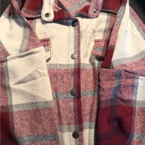 Red and White Plaid Jacket